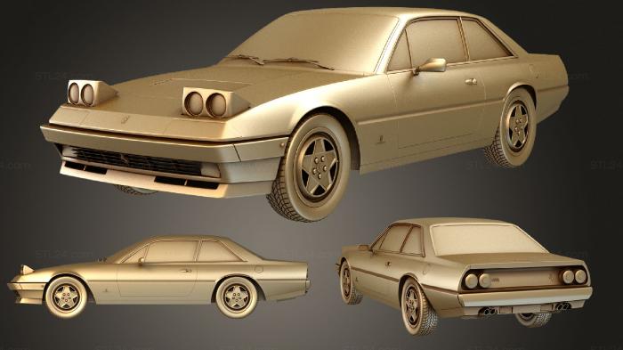 Vehicles (Ferrari 412 1985, CARS_1393) 3D models for cnc